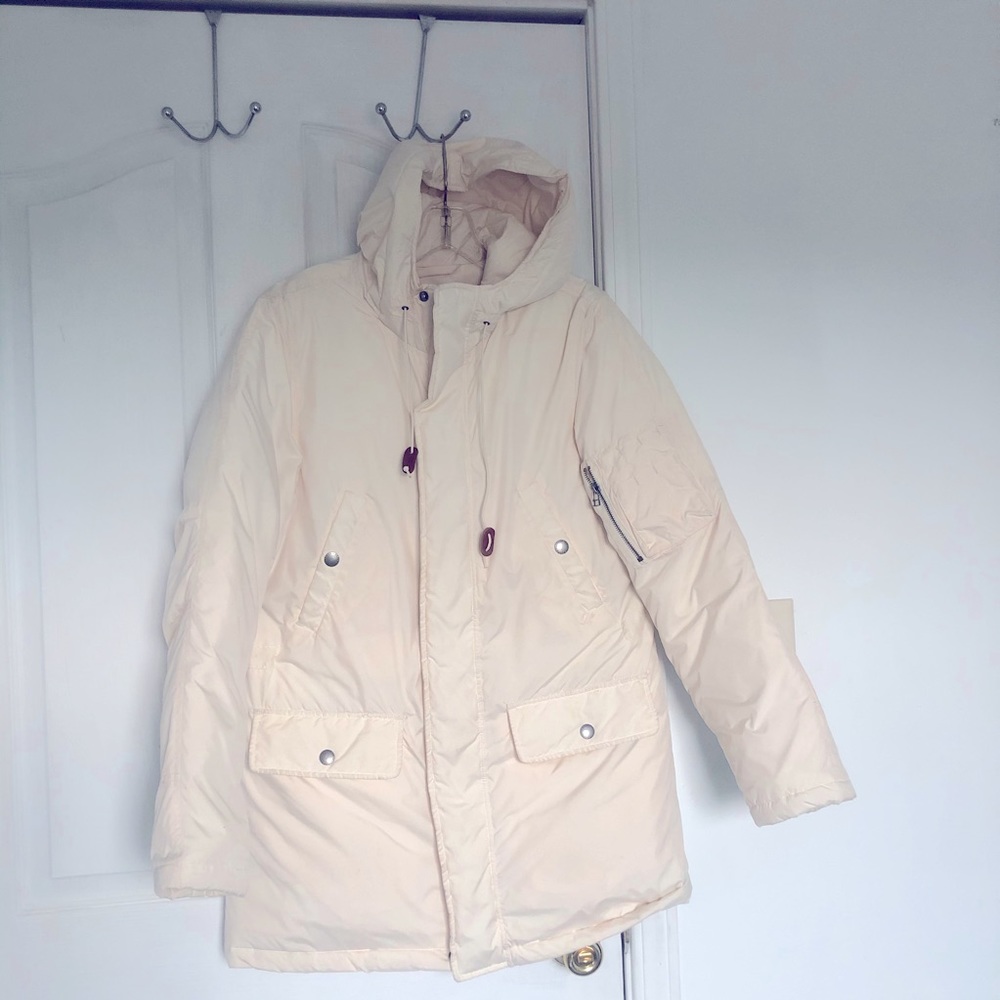 Lauren Ralph Lauren Cream Puffer Jacket